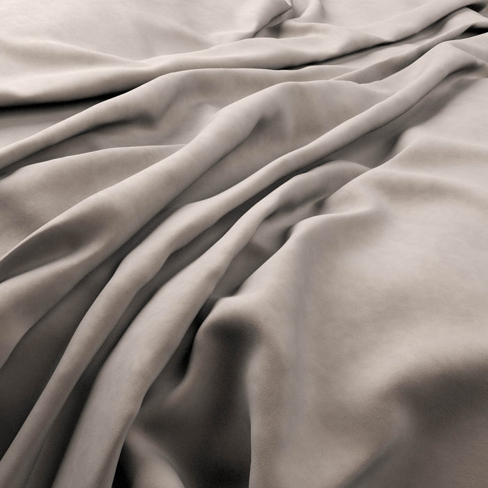 Cover For Ottoman Velvet Fog With Piping