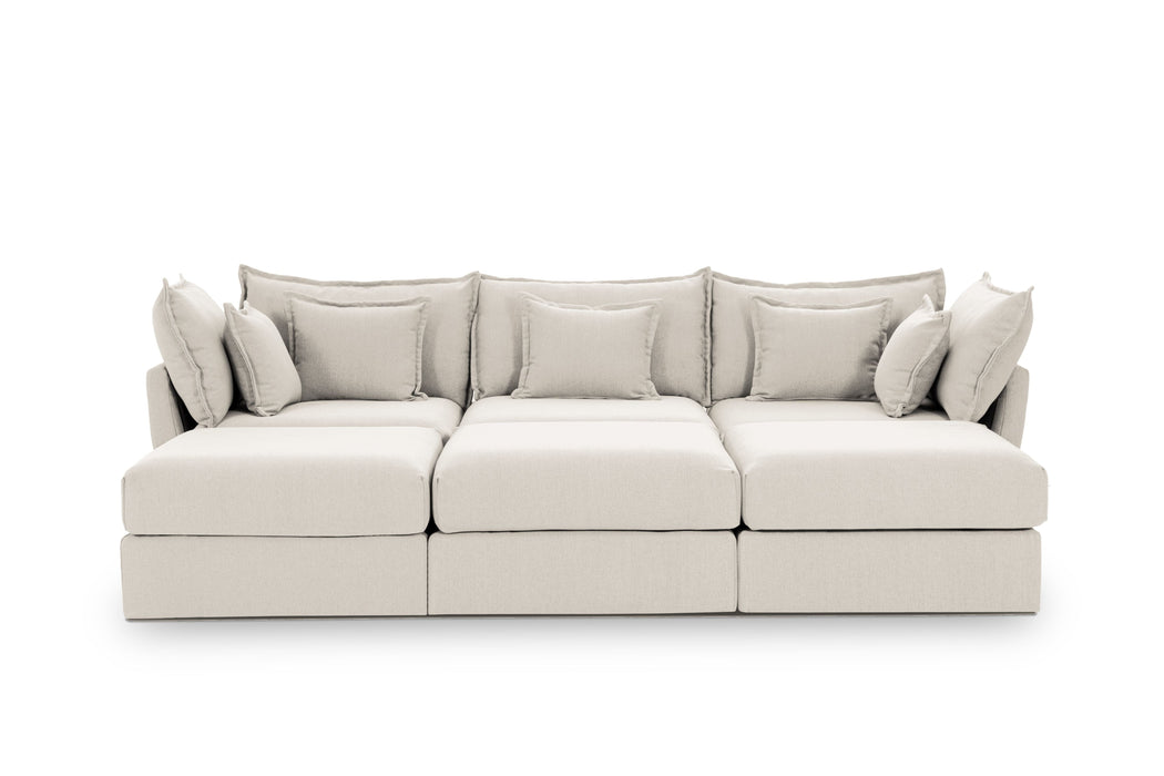 Double 3 Seater Sectional