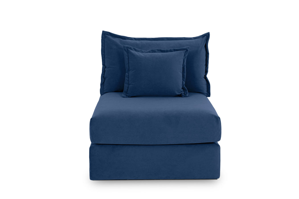 Set Velvet Indigo with Fringe