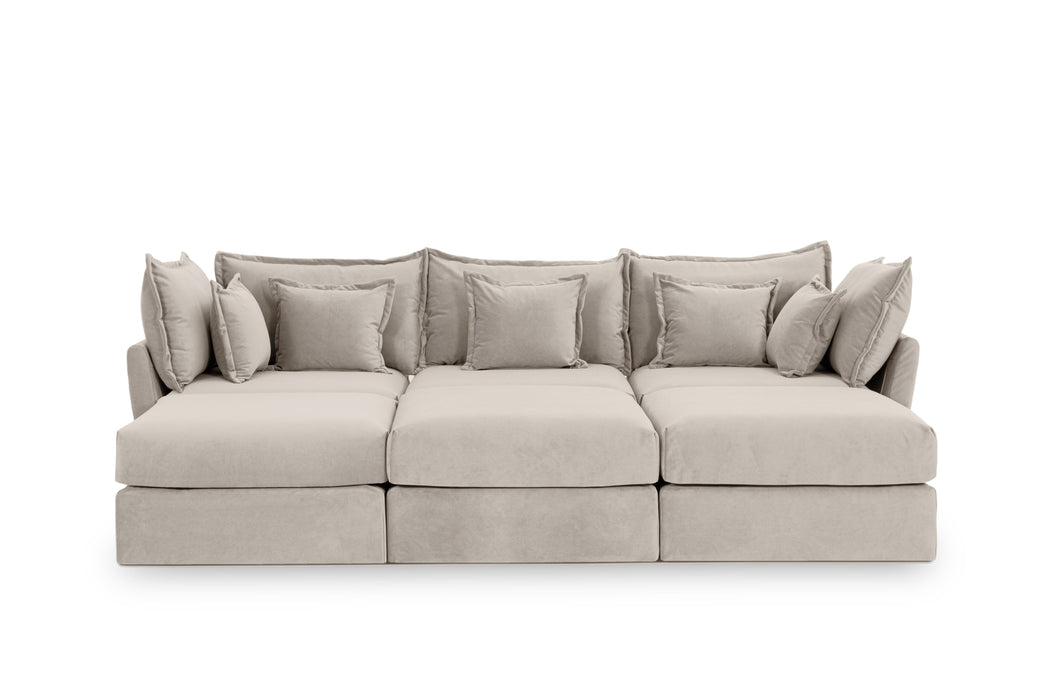 Double 3 Seater Sectional